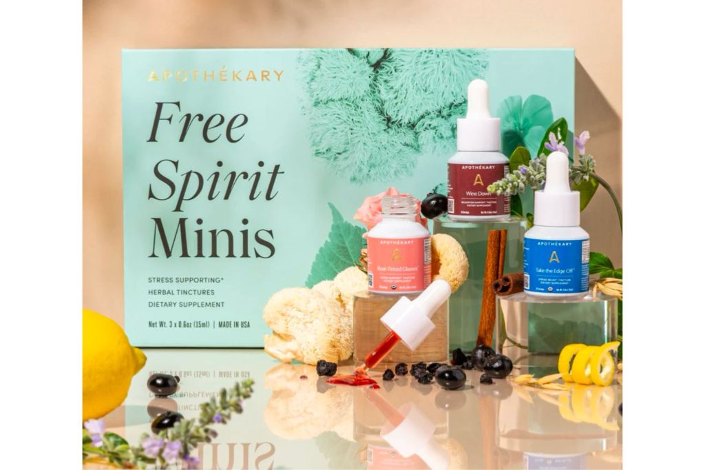 A box of tinctures for relaxation 