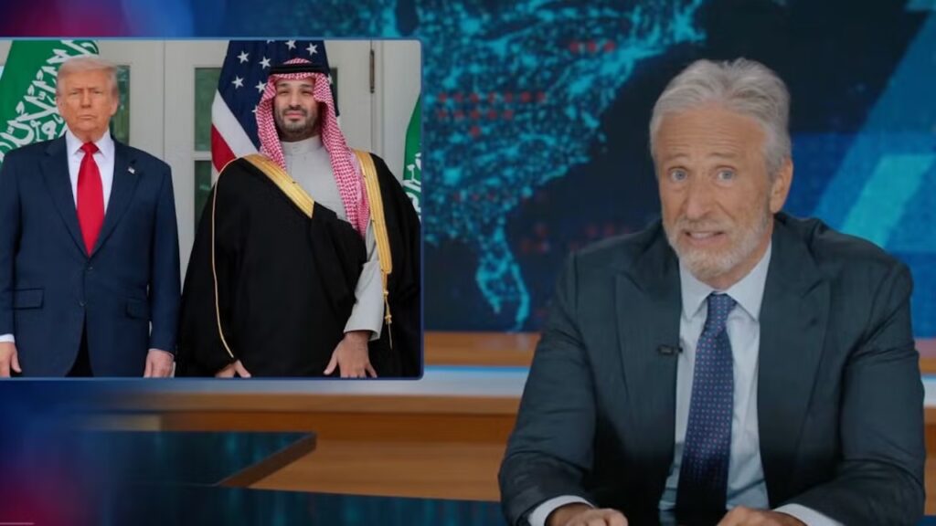 Jon Stewart Stuns ‘Daily Show’ Crowd by Shouting Out Saudi Crown Prince That Invested in Skydance