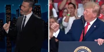 Jimmy Kimmel Tries to Master the Gesture Trump Pulled While Ogling Nicki Minaj: ‘I’m Grossing Myself Out’