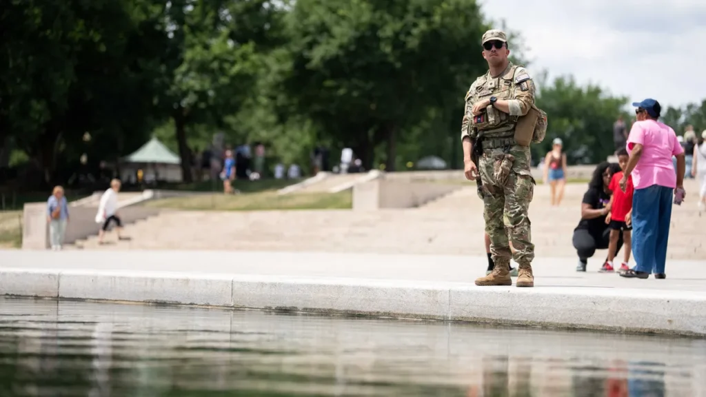 ‘Go to jail!’ Enraged Trump threatens Reflecting Pool vandals as he trashes his own DOJ
