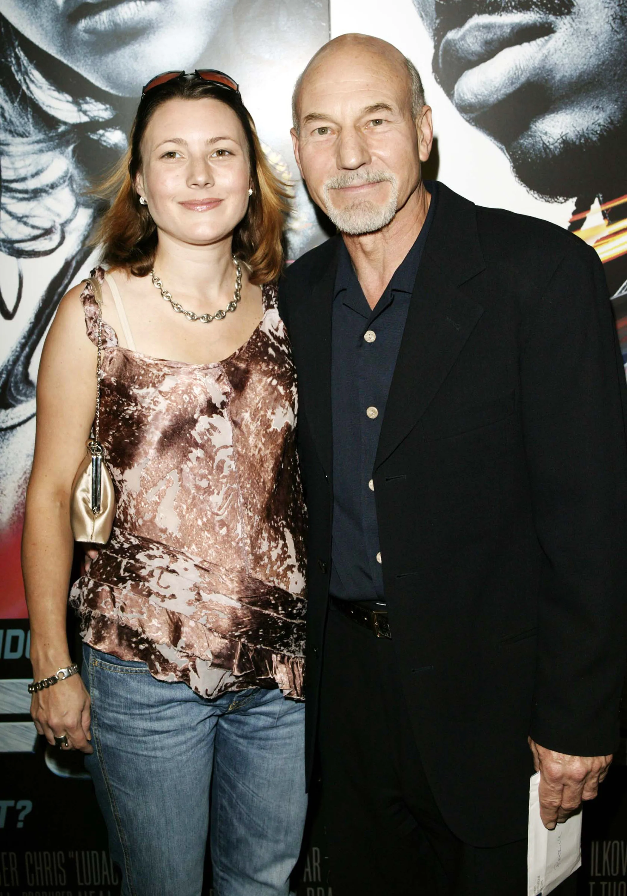 Actor Patrick Stewart and daughter Sophie arrive at the celebrity premiere of '2 Fast 2 Furious' in London.