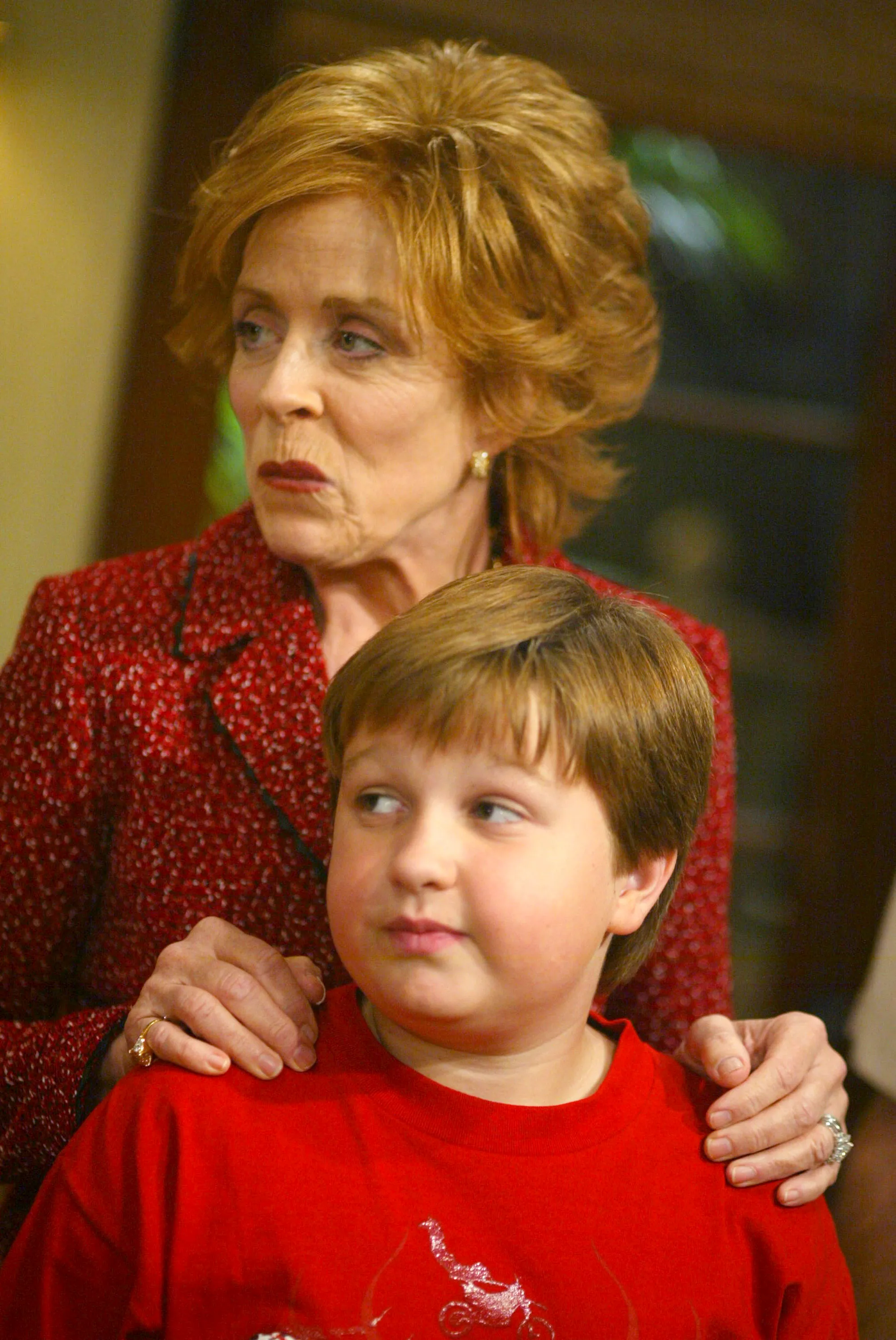 Holland Taylor and Angus T. Jones
