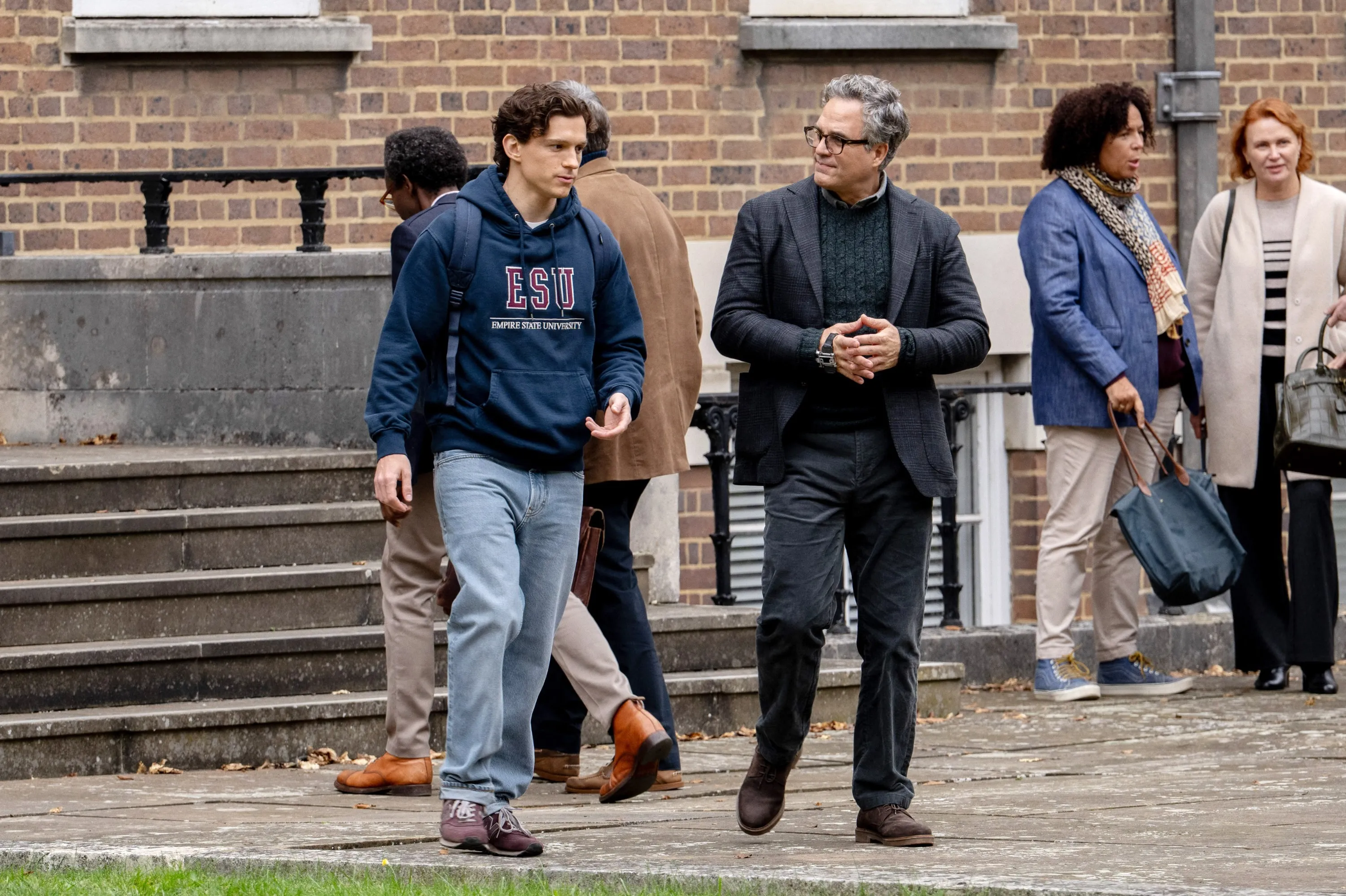 SPIDER-MAN: BRAND NEW DAY, (aka SPIDER-MAN 4), from left: Tom Holland as Peter Parker, Mark Ruffalo as Bruce Banner, 2026. ph: Jay Maidment /© Marvel Entertainment / © Columbia Pictures / Courtesy Everett Collection