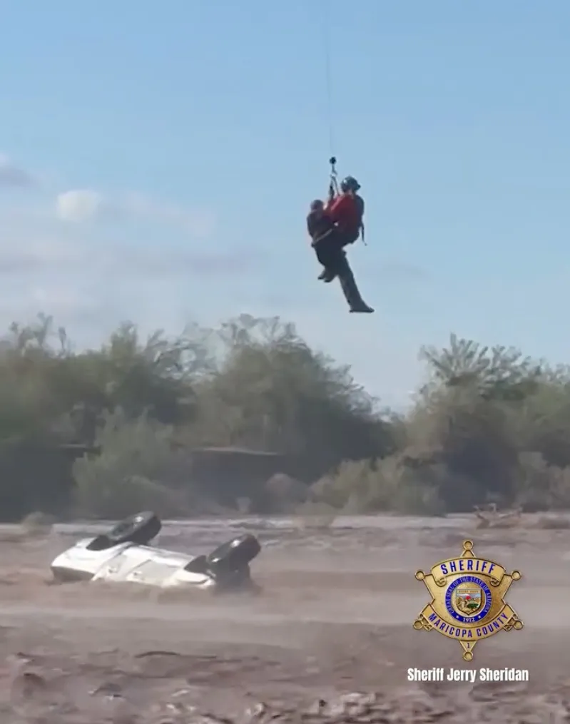 The entire rescue took less than five minutes, authorities said.