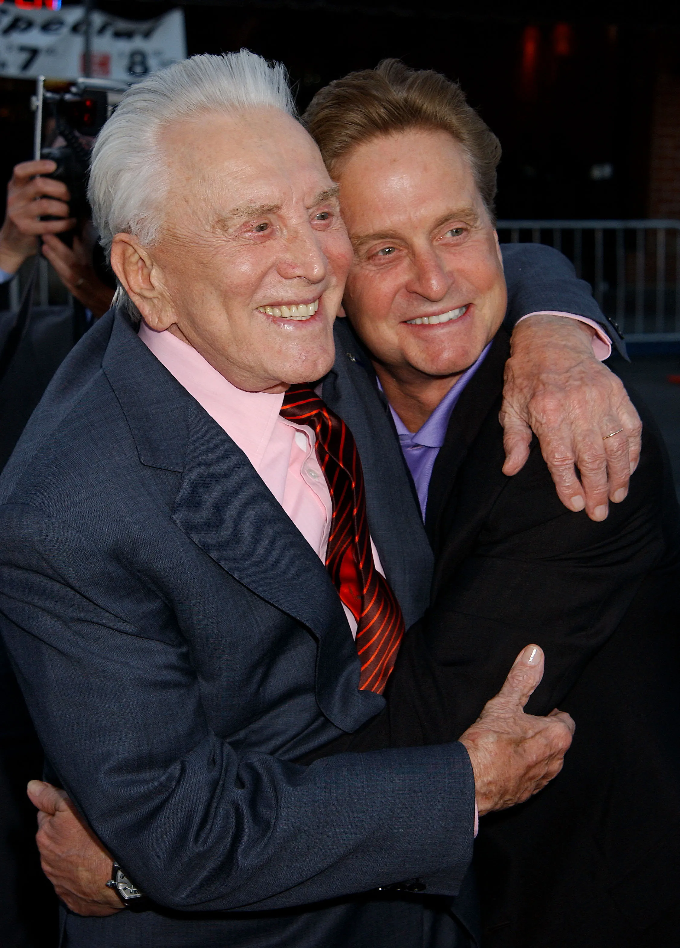 Kirk and Michael Douglas
