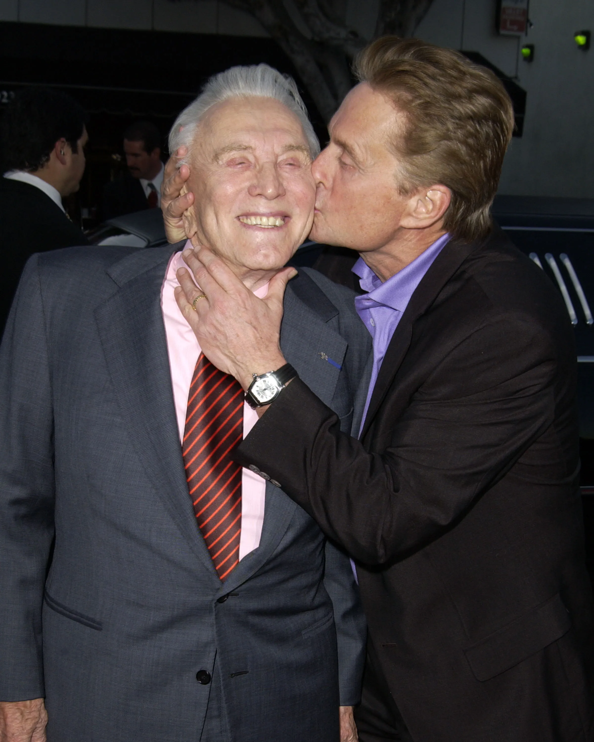 Kirk Douglas and Michael Douglas