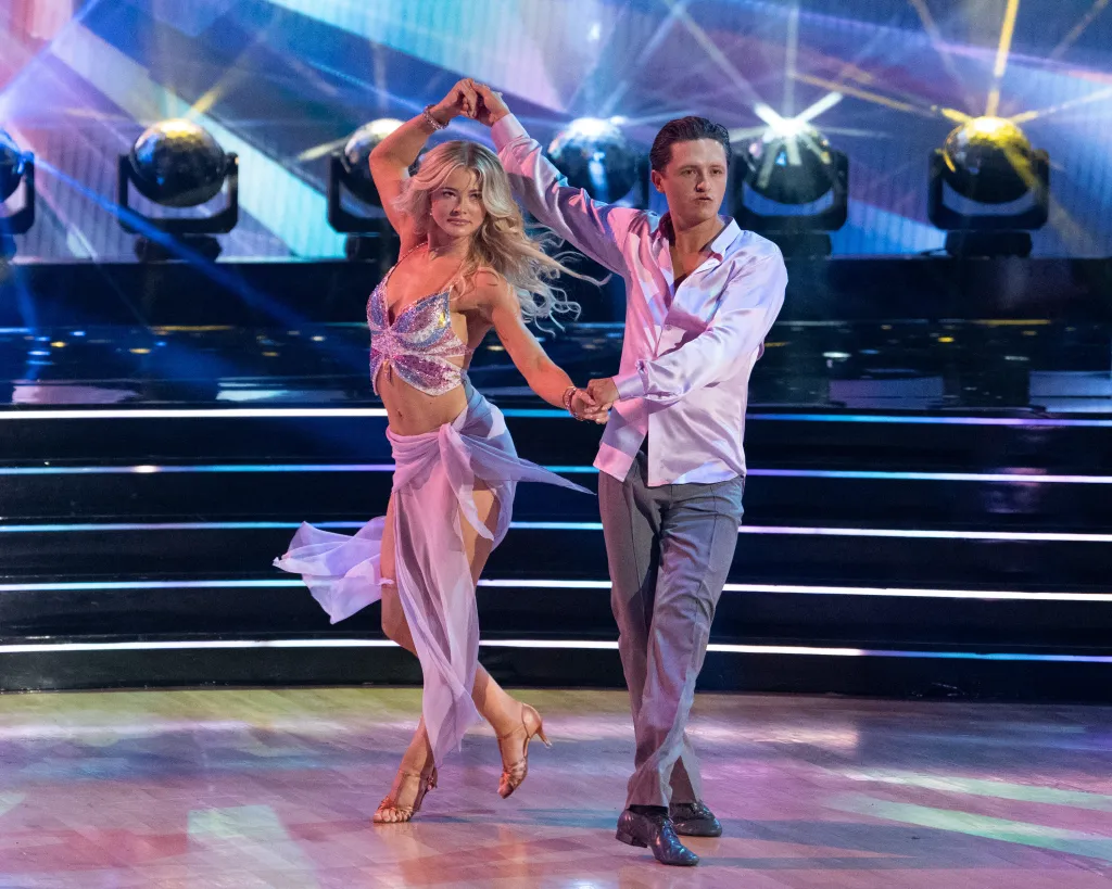 Rylee Arnold and Connor Wood perform on Dancing with the Stars.