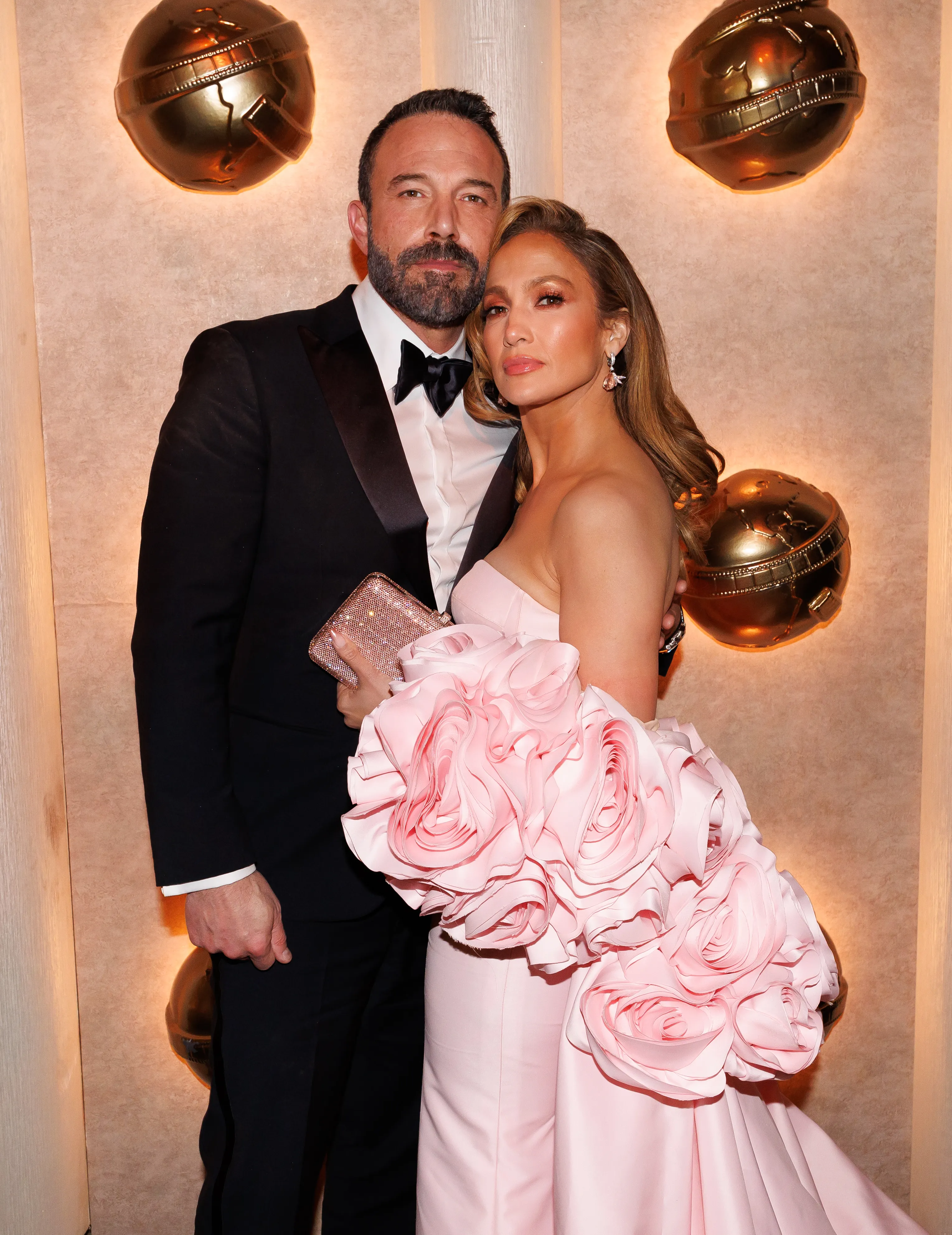 Ben Affleck and Jennifer Lopez at the 81st Golden Globe Awards.