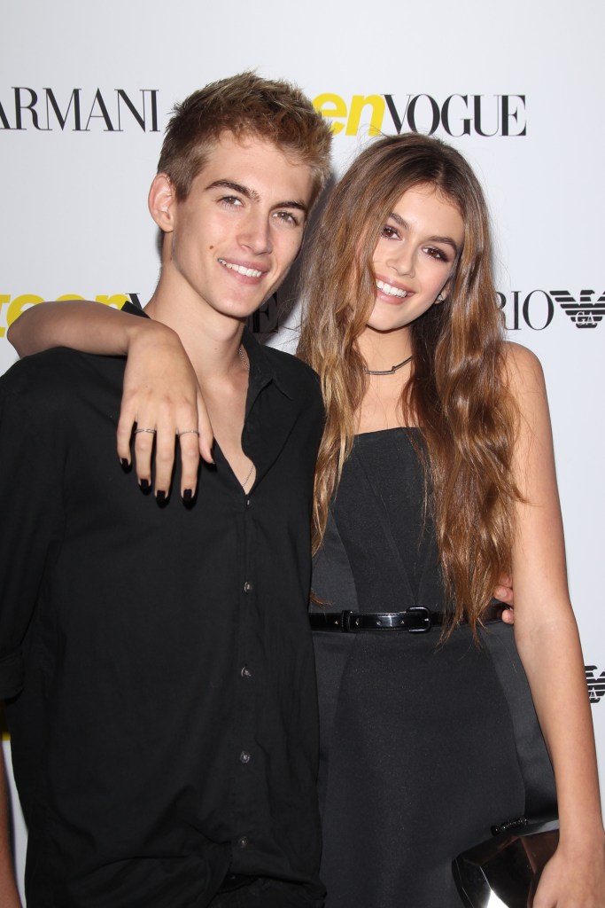 Presley Gerber and Kaia Gerber smiling, with Kaia's arm around Presley.