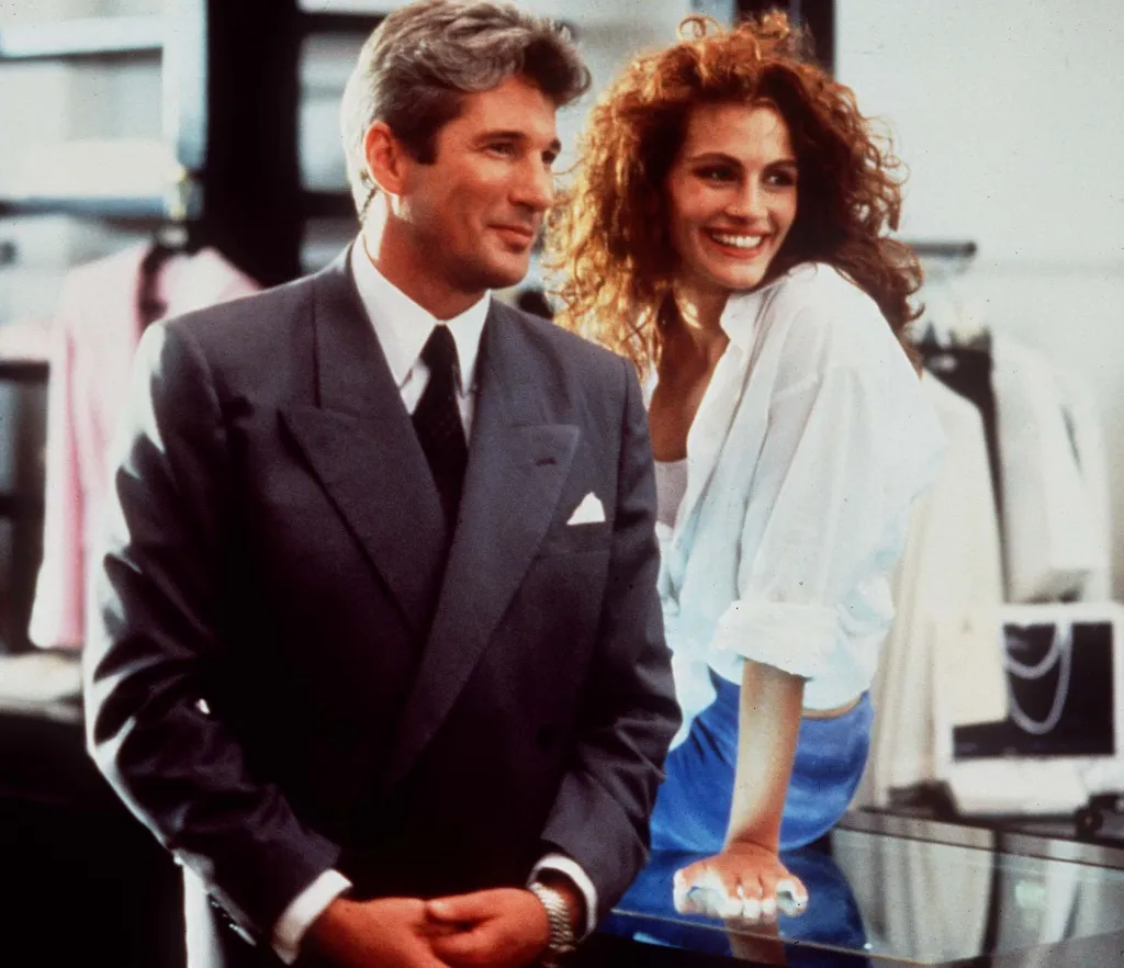 Richard Gere and Julia Roberts in a scene from the film Pretty Woman.