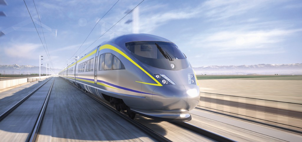 Illustration of the California High-Speed Rail project.