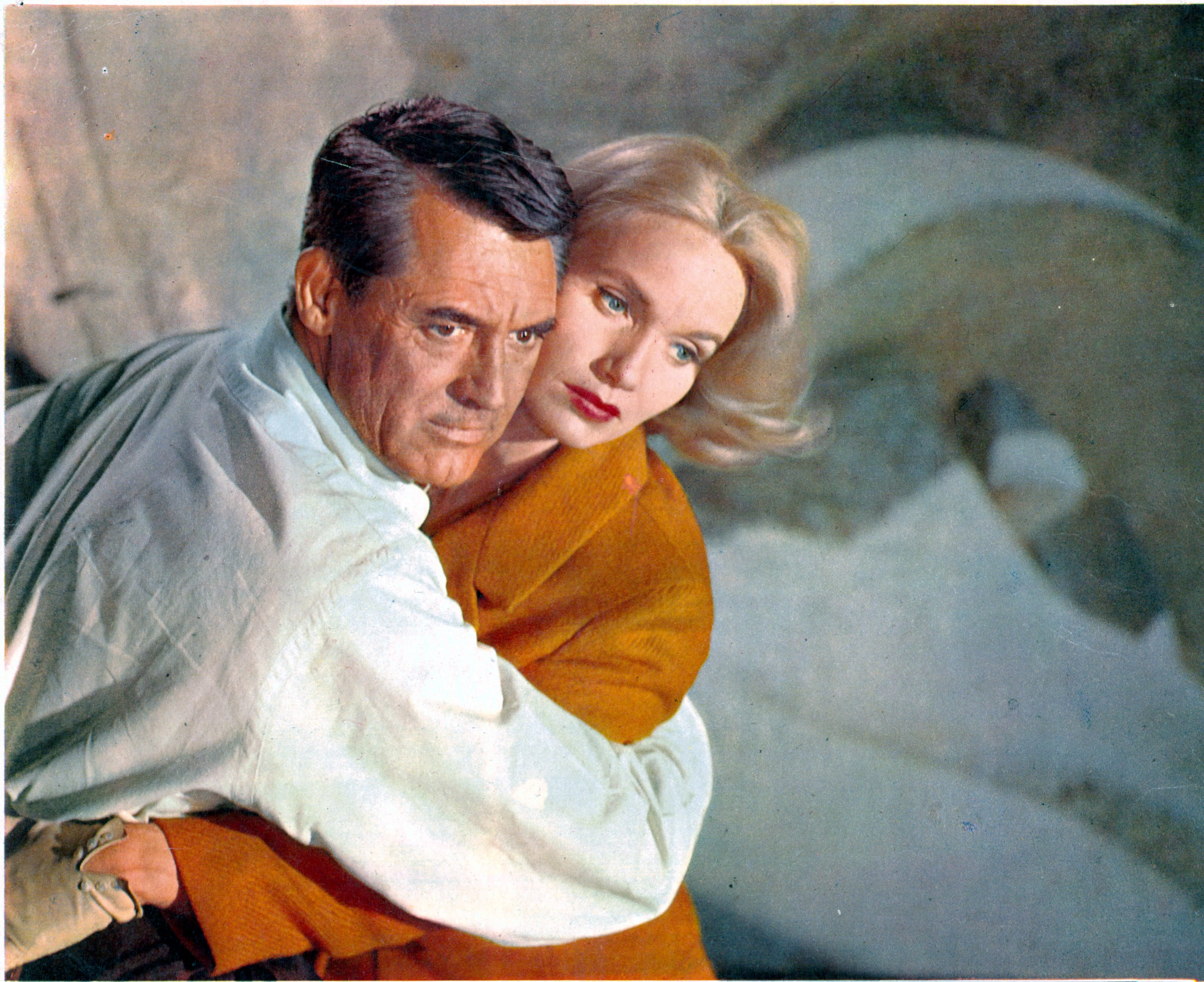 Cary Grant and Eva Marie Saint.