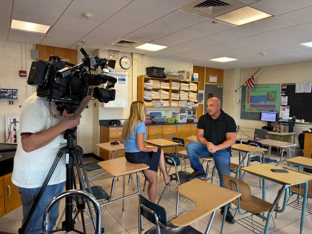 Baldwin High School chemistry teacher Anthony Simonelli says he couldn't believe one of his students had aced the test, deemed one of the hardest in the state.
