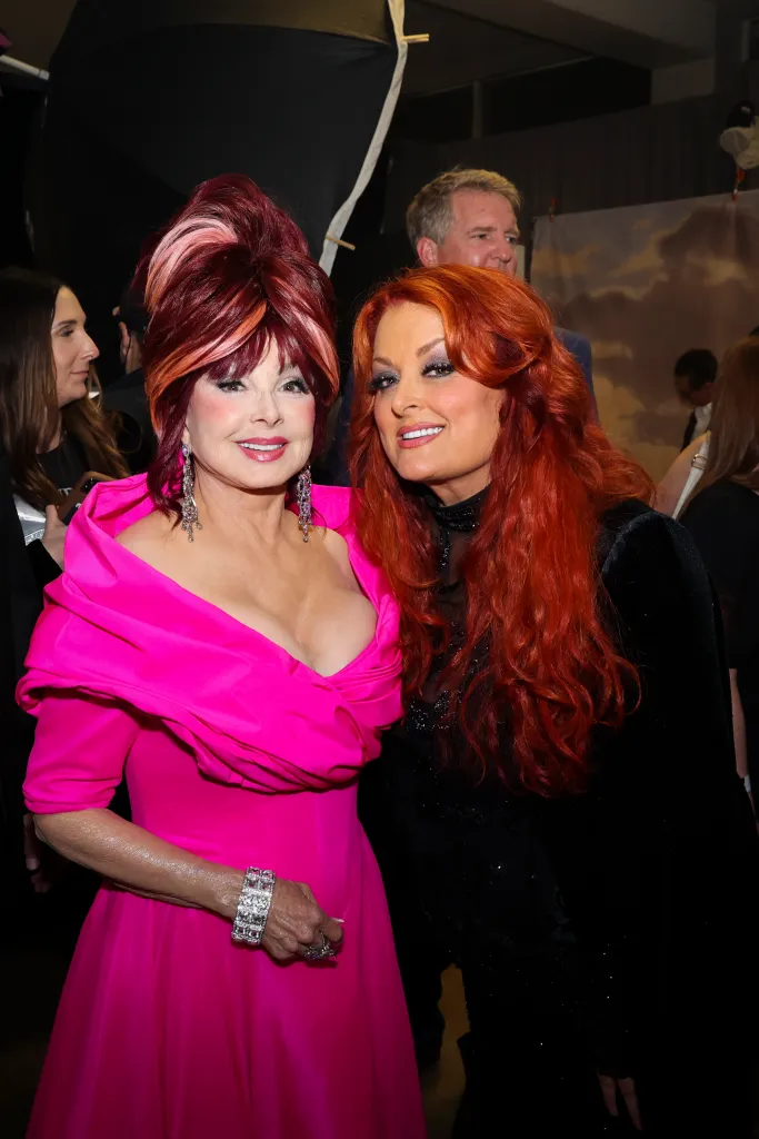 Naomi Judd and Wynonna Judd backstage at the CMT Music Awards.
