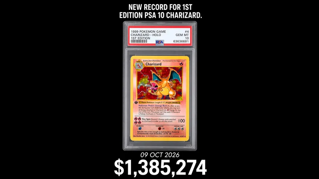 Charizard Pokémon Card Record