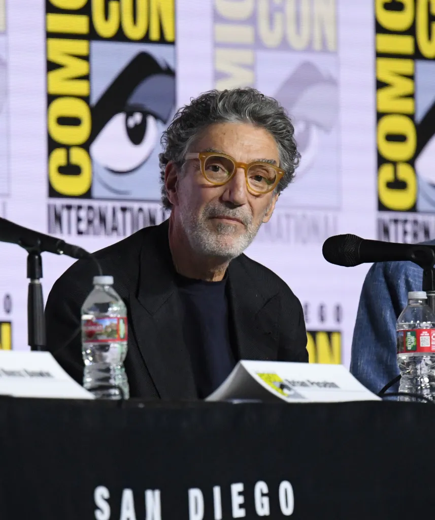 Chuck Lorre speaks at a panel at Comic-Con International.