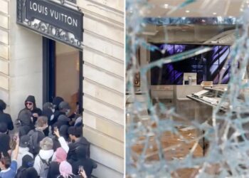 French rioters target Louis Vuitton, Hermes and Apple stores — as lux brands hire their own guards