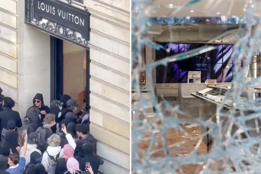 French rioters target Louis Vuitton, Hermes and Apple stores — as lux brands hire their own guards