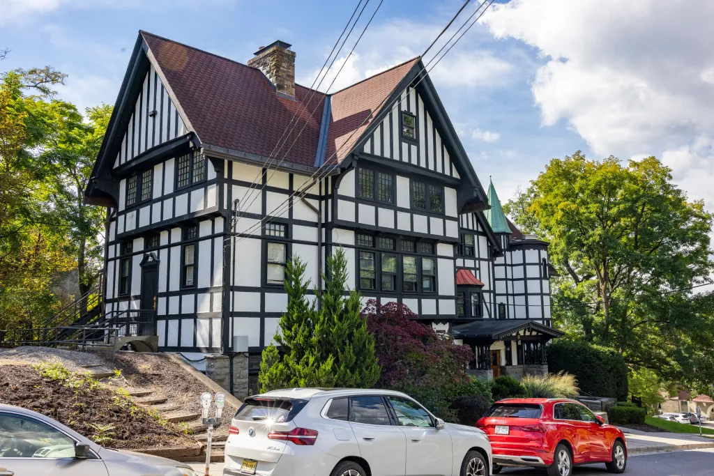 The Chi Phi Fraternity House on the Cornell University campus.