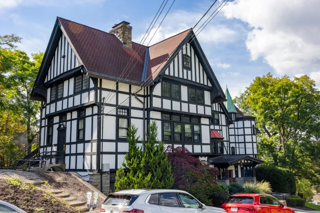 The Chi Phi Fraternity House on the Cornell University campus.