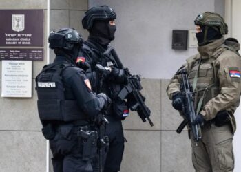 ISIS-supporting minor attacks cop guarding Israeli Embassy in Belgrade with knives – before being fatally shot: report