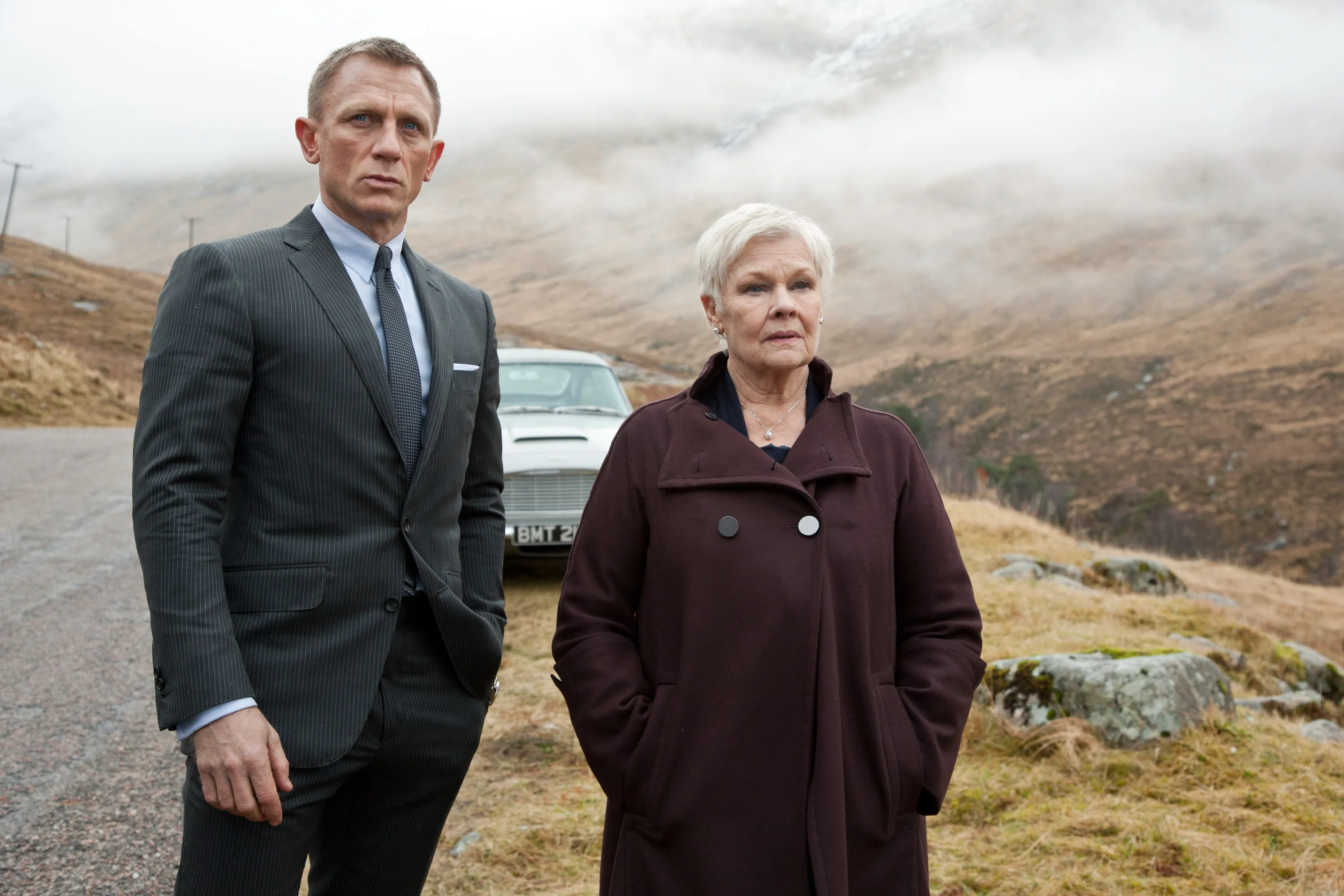 Daniel Craig and Judi Dench.