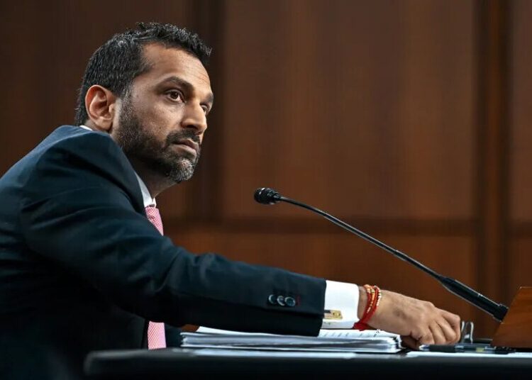 F.B.I. Employees Sue, Saying Patel Falsely Described Their Firings to Congress
