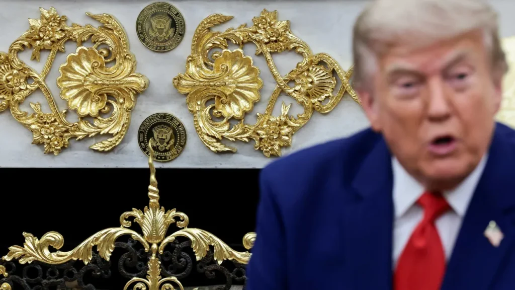 Trump eyes move that would lock in his gilded Oval Office makeover for future presidents