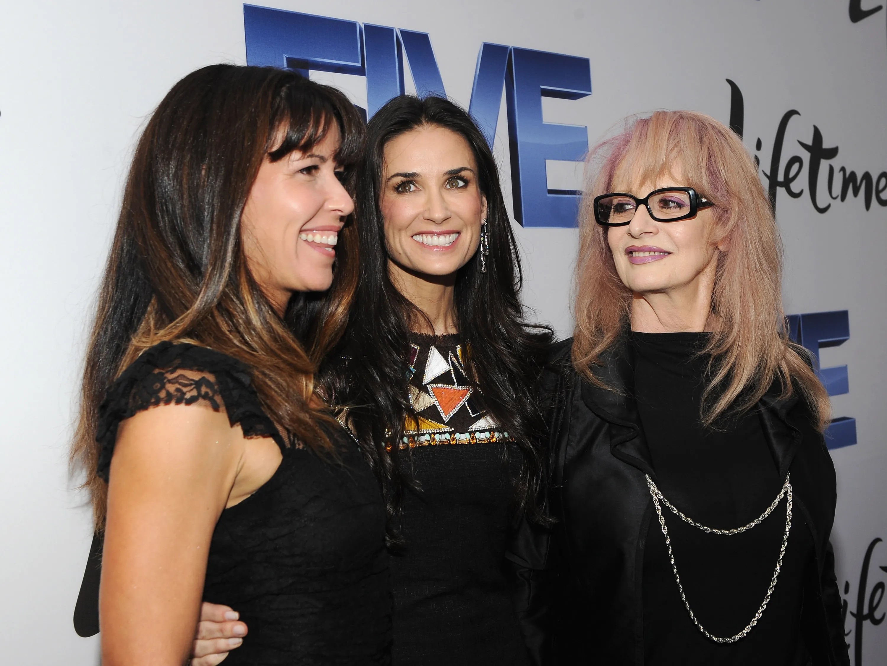 Directors Patty Jenkins, Demi Moore and Penelope Spheeris at the premiere of Lifetime's Five.