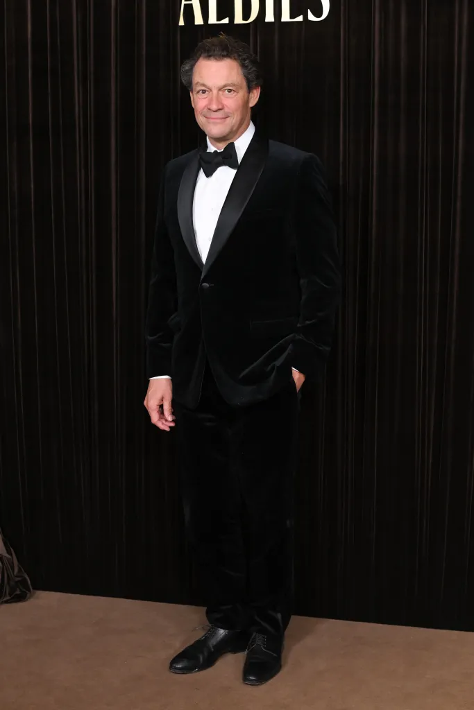 Dominic West wearing a black tuxedo with a white shirt and bowtie at The Albie Awards.