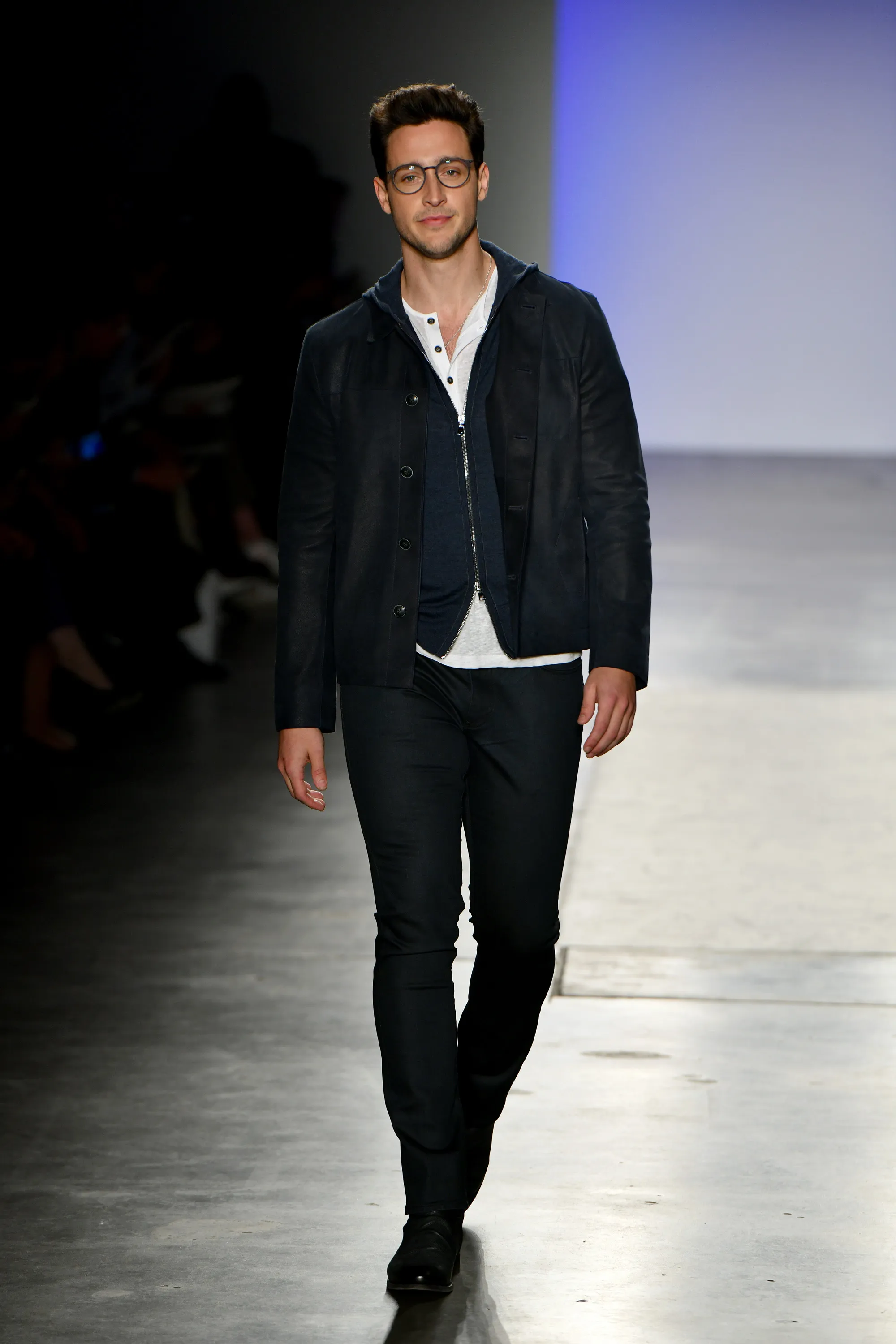 Dr. Mike Varshavski walks the runway at the Blue Jacket Fashion Show.