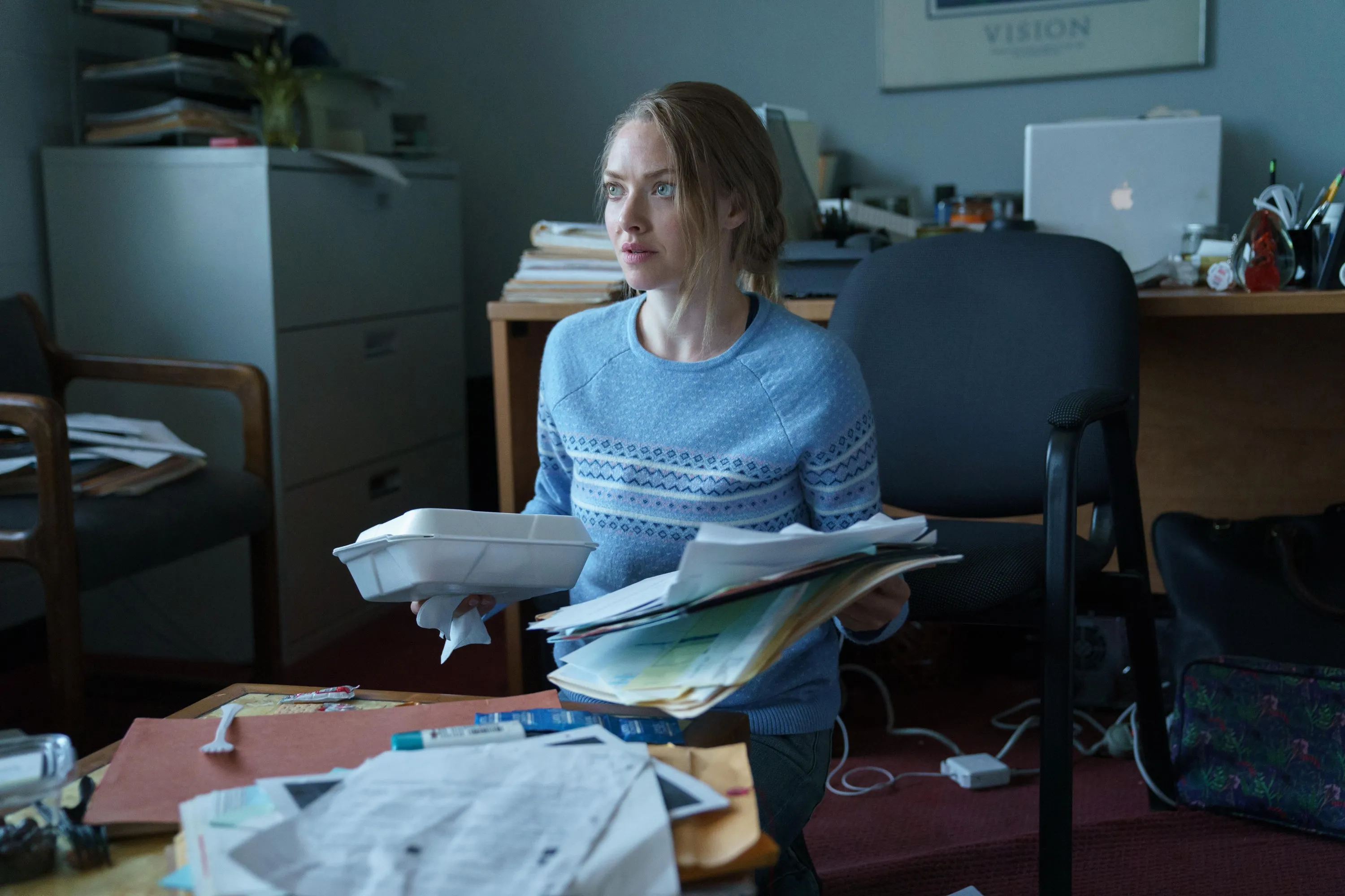 Seyfried as Elizabeth Holmes in 