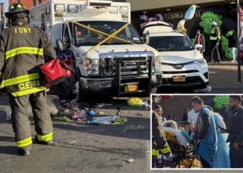 Boozed-up driver who plowed into kids at NYPD Halloween event charged with vehicular assault: cops
