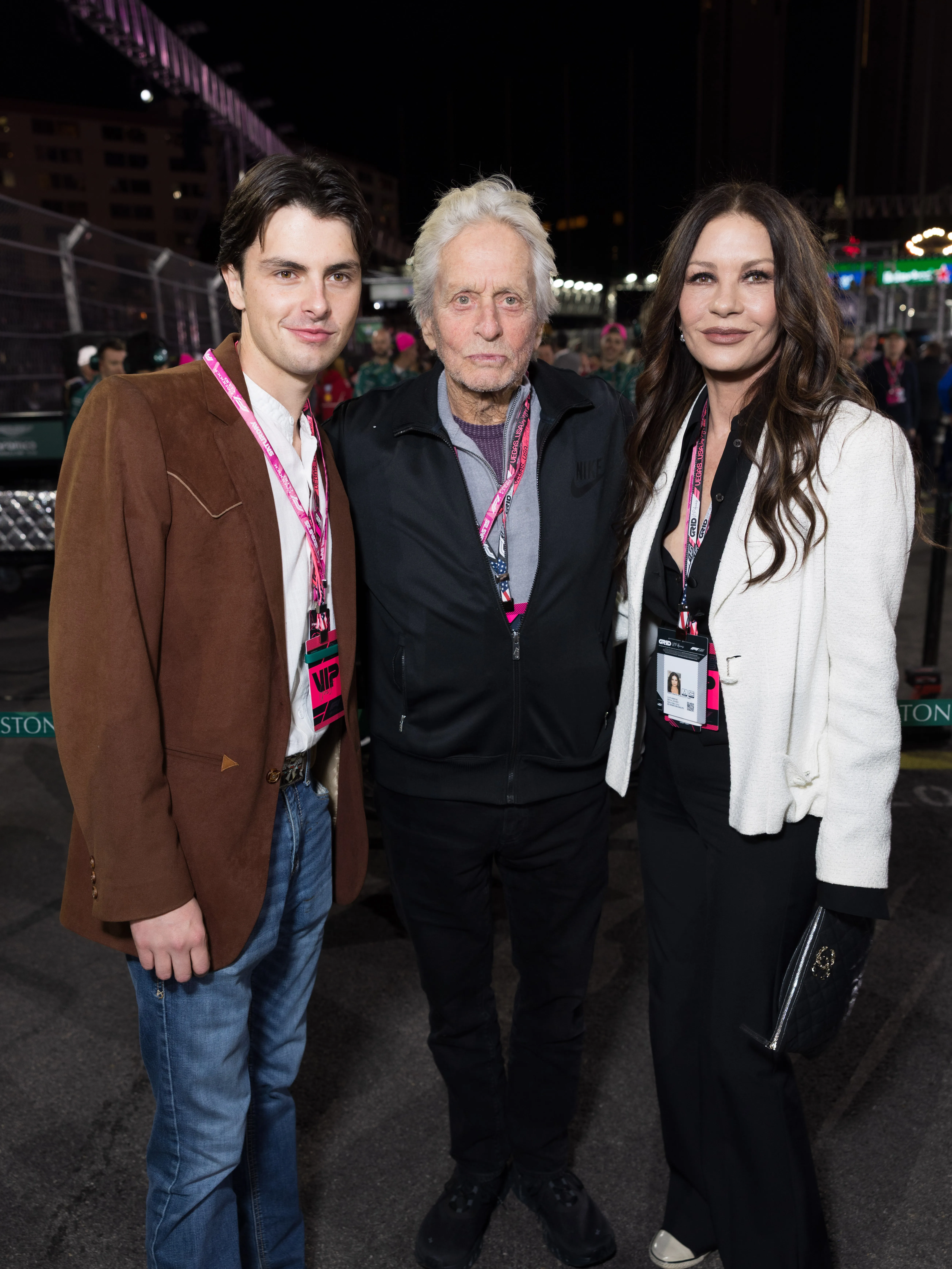 Catherine Zeta-Jones and Michael Douglas with son Dylan