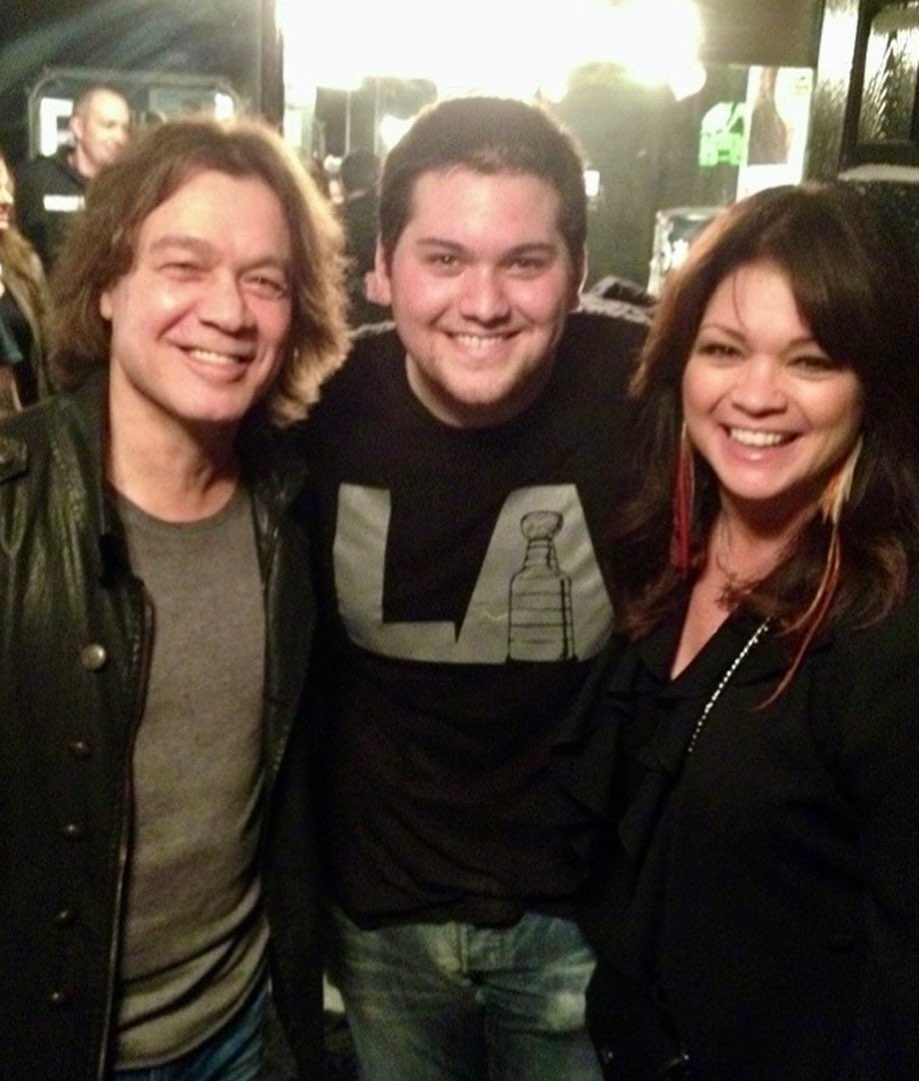 Eddie Van Halen and Valerie Bertinelli with son Wolfgang