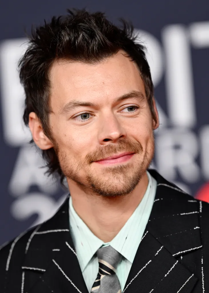 Harry Styles attends The BRIT Awards.