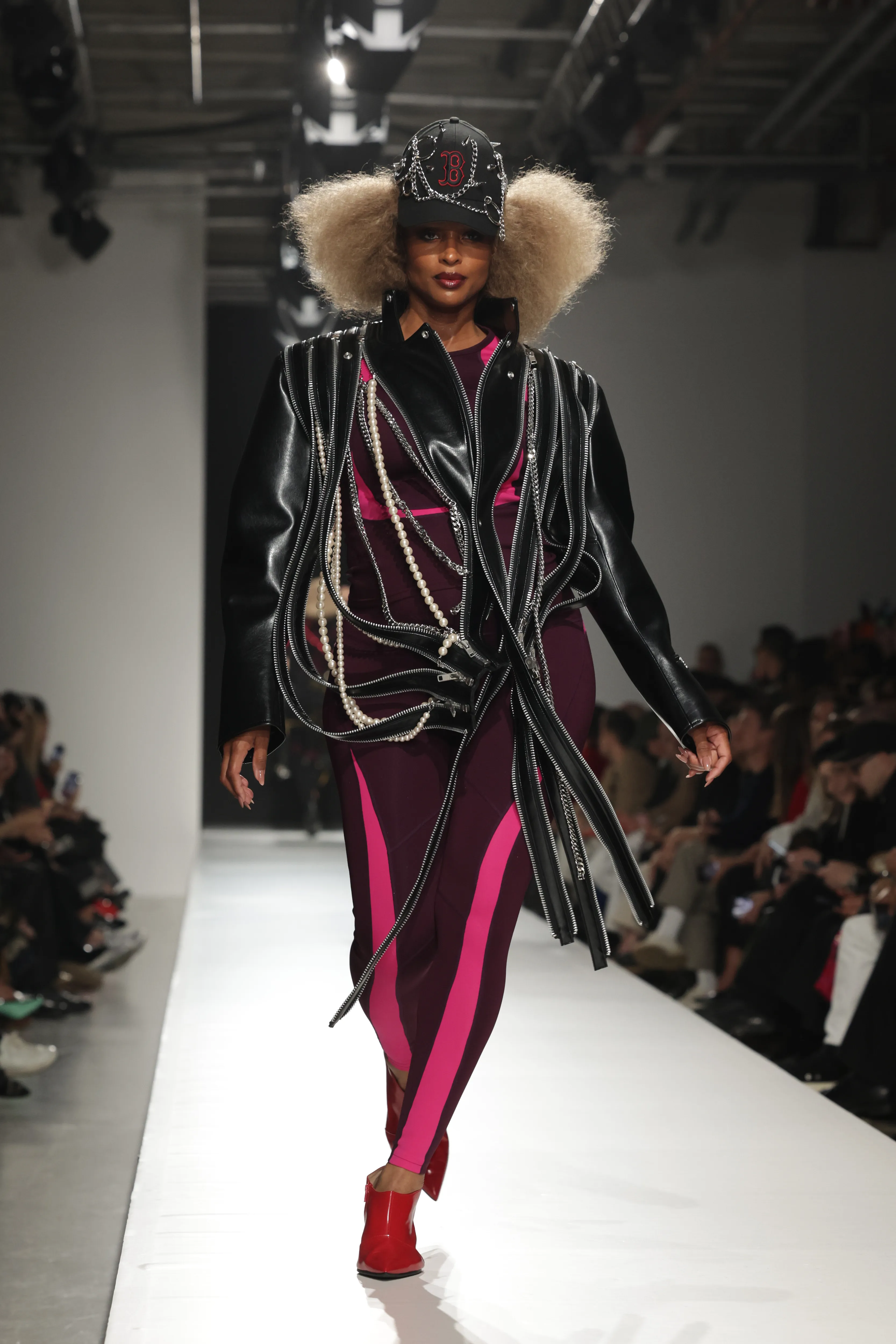 Ciara walks the runway at the Junya Watanabe show during Paris Fashion Week.