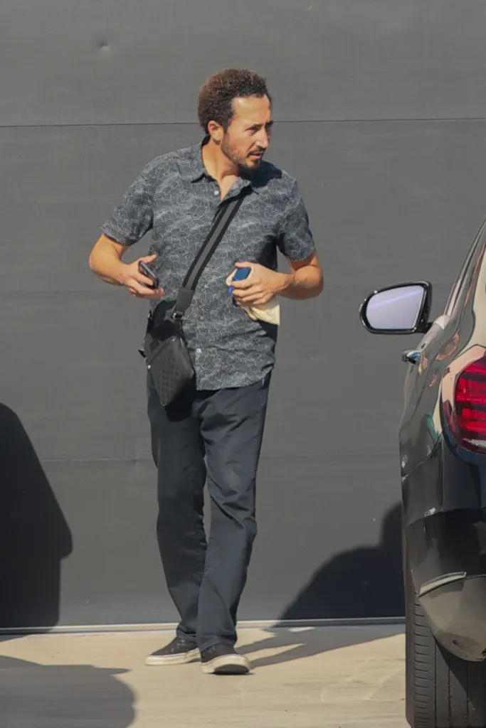 Reza Nabavi running errands in Los Angeles.