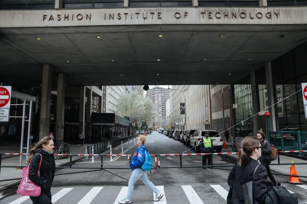 The Fashion Institute of Technology is seen on 27th street and 7th avenue.