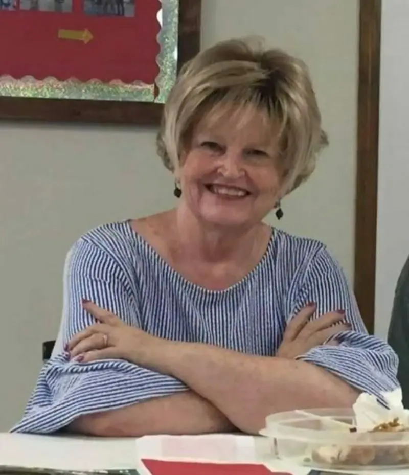Former TV anchor Angelynn Mock, who pleaded guilty to murdering her 80-year-old mother, Anita Avers. Mock faces life in prison with parole eligibility after 25 years for the killing.