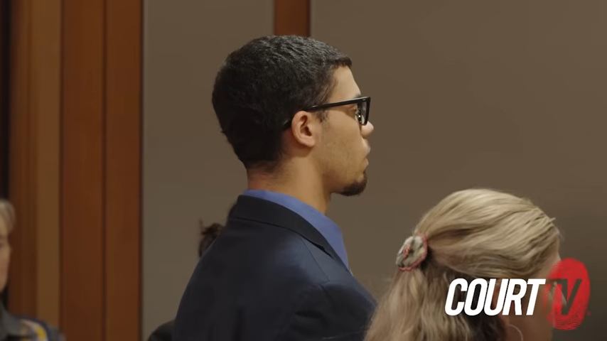 Zarrius Hildabrand, a former US Army soldier, in court.