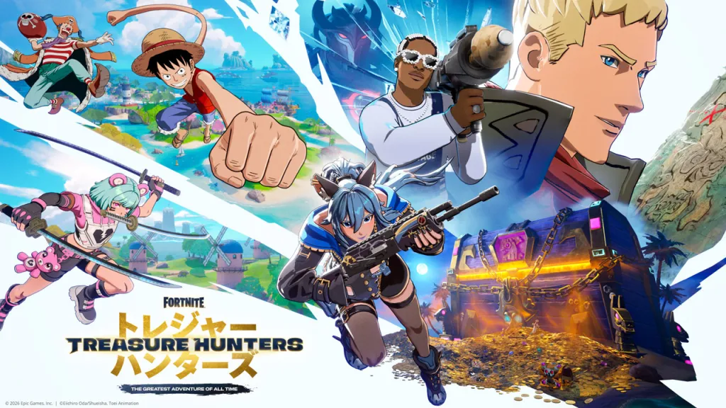 Fortnite Treasure Hunters Key Art 4k