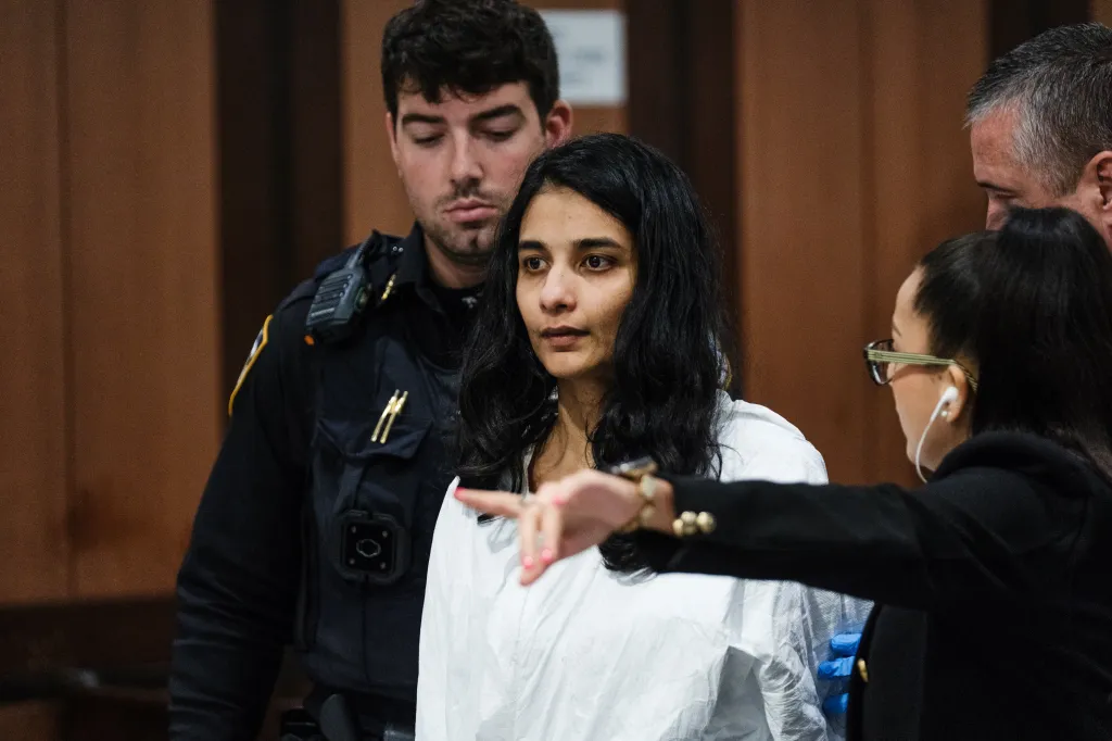 Francis Cabello stands in a courtroom escorted by law enforcement.