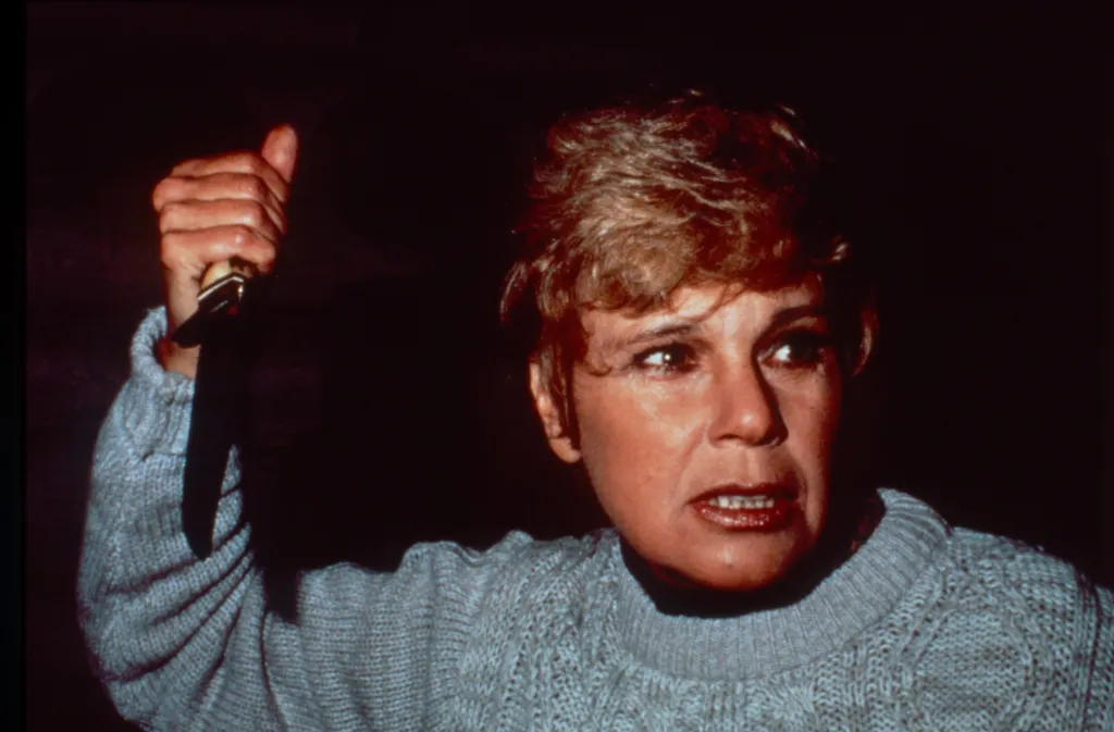 Betsy Palmer as Pamela Voorhees in a scene from the film 