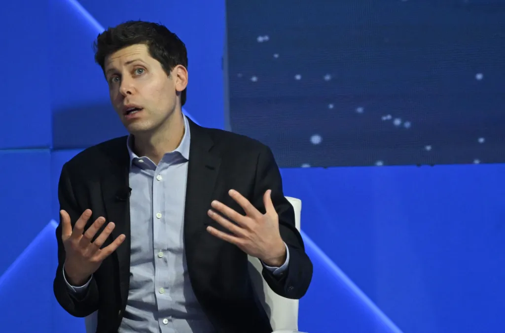 Sam Altman, CEO of OpenAI, speaks during the APEC Leaders' Week in San Francisco.