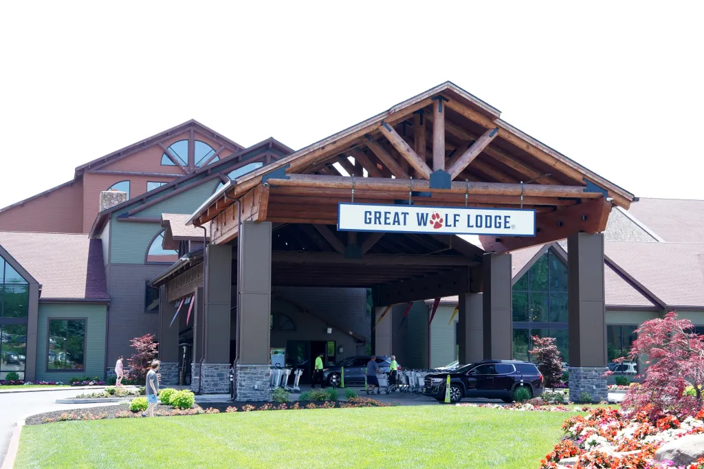 A general view of the Great Wolf Lodge in Scotrun, Pennsylvania.