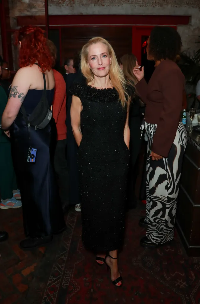 Gillian Anderson attends the Opening Night of Edward Albee's 
