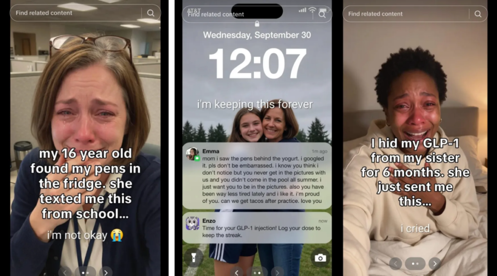 GLP-1 Apps are Using Sobbing AI-Generated Women To Market Their Products
