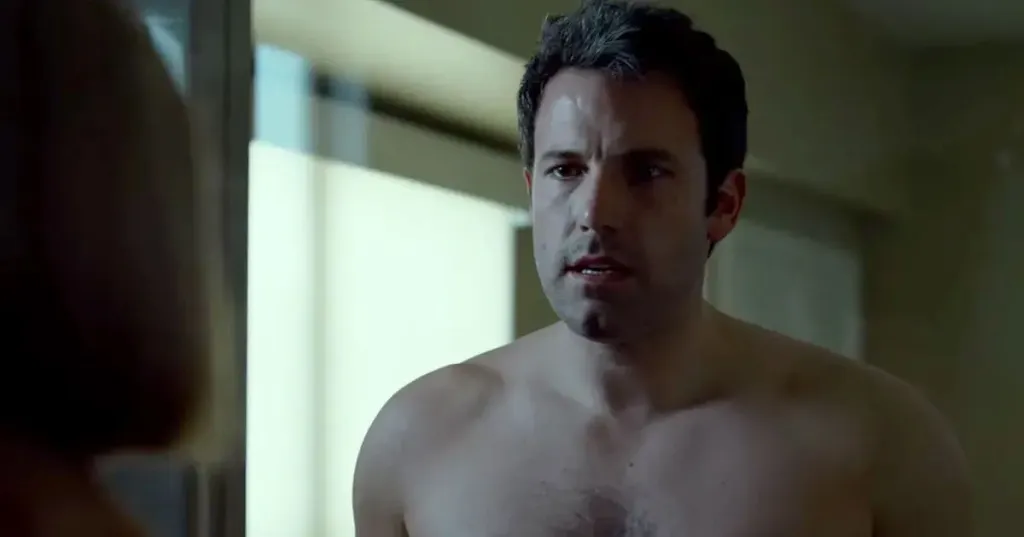 Ben Affleck shirtless in Gone Girl.