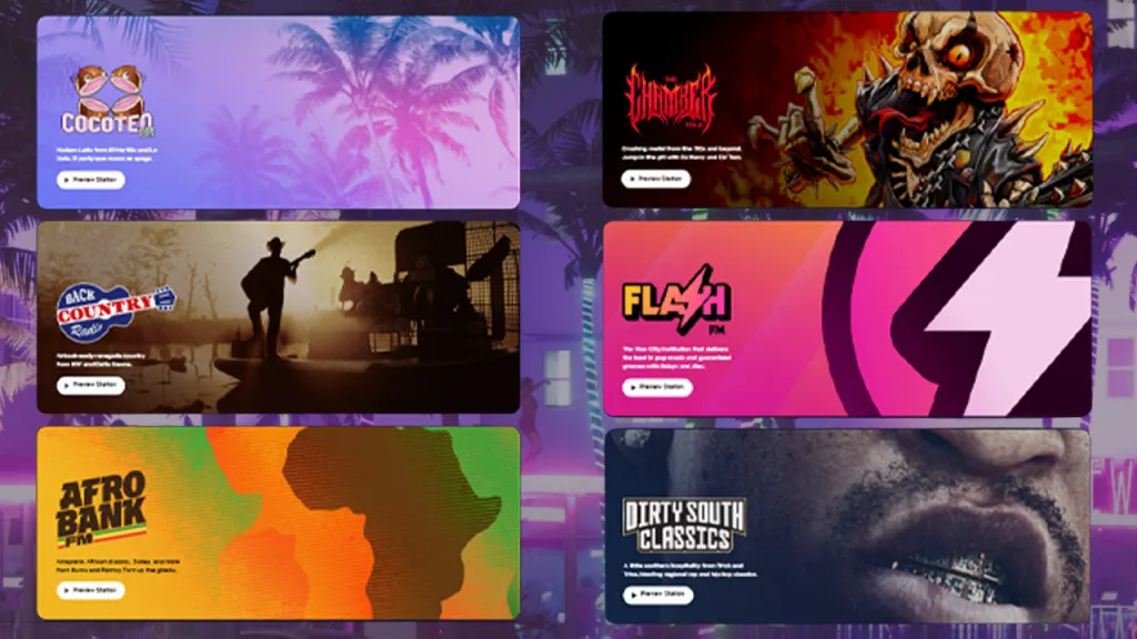 GTA 6 Radio Stations Logos